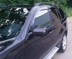 Дефлекторы окон (ветровики) BMW X5 (E53) 2000-2006"EuroStandard" (БМВ Е53) Кобра Тюнинг