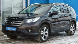 Дефлектор капота (мухобойка) HONDA CR-V c 2012-2017 г.в. (Хонда СР-В) Вип Тюнинг