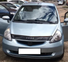 Дефлектор капота (мухобойка) HONDA  Fit с 2005-2008 г.в. (Хонда Фит) Вип Тюнинг