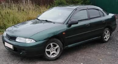 Дефлекторы окон (ветровики) Mitsubishi Carizma Hb 1995-2004 (Митсубиши Каризма) Кобра Тюнинг