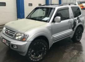 Дефлекторы окон (ветровики) Mitsubishi Pajero III 3d 1999-2006; IV 3d 2006"EuroStandard"(Митсубиши Паджеро) Кобра Тюнинг